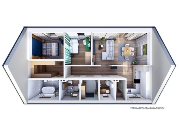 HDH1007 - 8 Dom prefabrykowany DH115 - zdjęcie 8