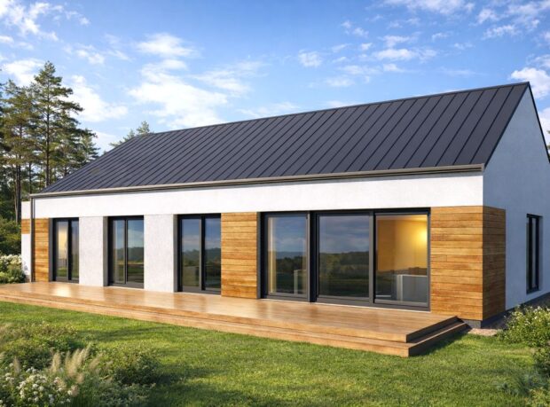 HDH1012 - 2 Dom prefabrykowany DH127U z garażem - zdjęcie 2