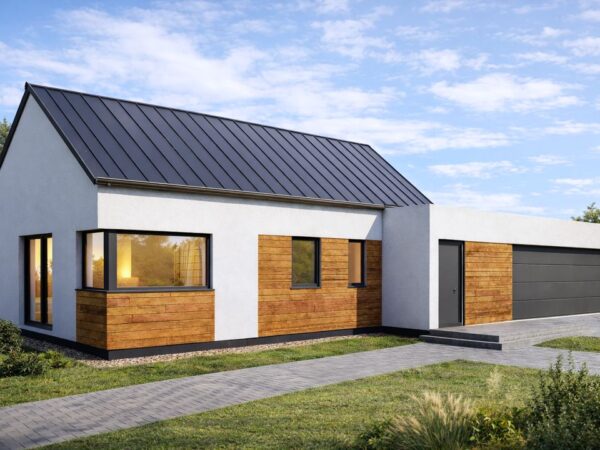 Dom prefabrykowany DH127U z garażem - zdjęcie 1