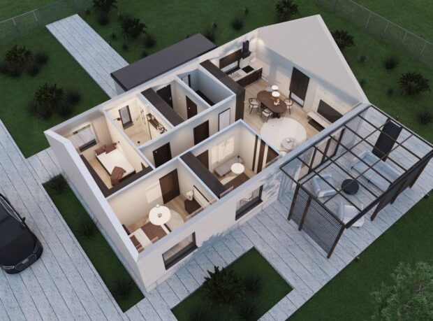 HRK1000 - 14 Dom keramzytowy Bella 90 - zdjęcie 14