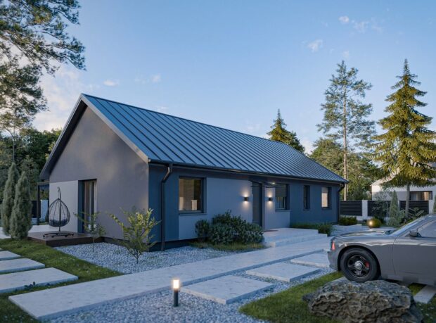 HFX1013 - 2 Dom prefabrykowany Parterowy 110B - zdjęcie 2