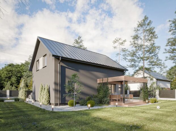 HFX1025 - 4 Dom prefabrykowany Stodoła 150B - zdjęcie 4