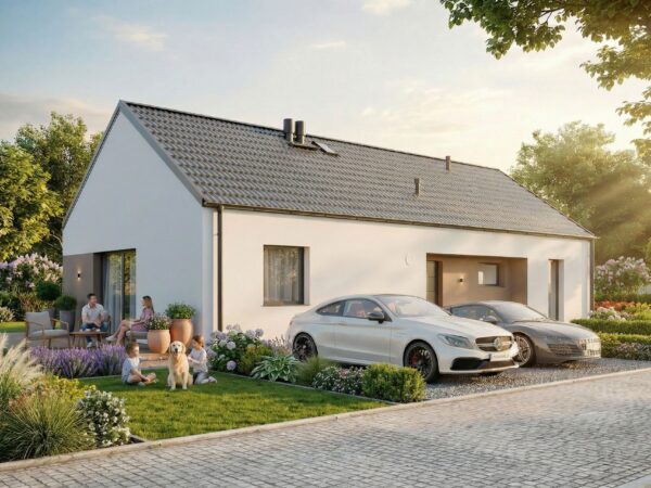 Dom prefabrykowany FastHome 100 - gotowy dom - pow. 99,59m2 - zdjęcie 1