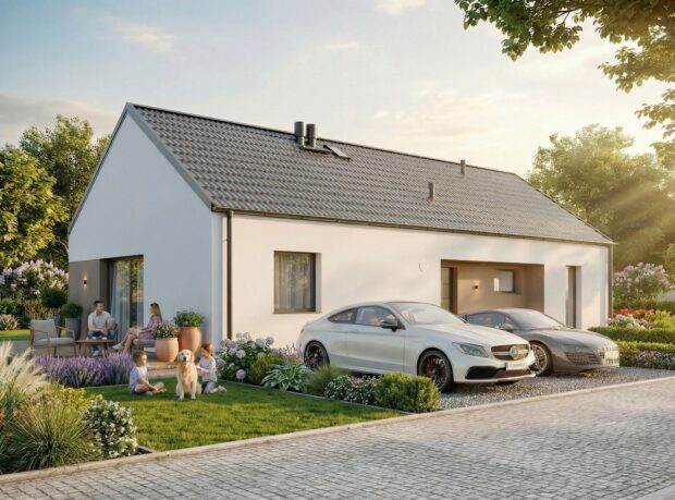 Dom prefabrykowany FastHome 100 - gotowy dom - pow. 99,59m2 - zdjęcie 1