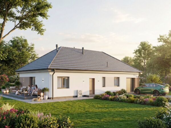 Dom prefabrykowany Parterowy 120A - gotowy dom - pow. 122,73m2 - zdjęcie 1