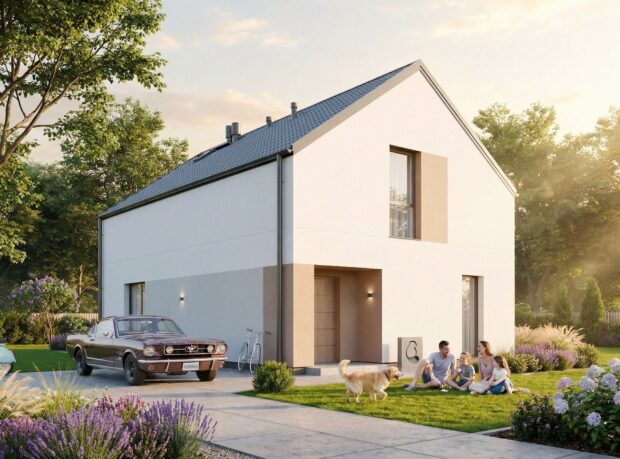 Dom prefabrykowany FastHome 130B - gotowy dom - pow. 131,14m2 - zdjęcie 1