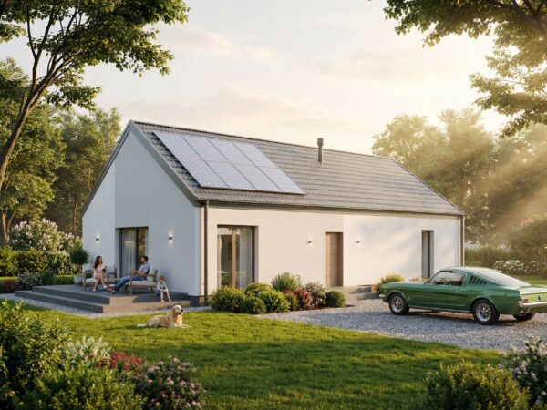 Dom prefabrykowany Parterowy 110B - gotowy dom - pow. 110,25m2 - zdjęcie 1