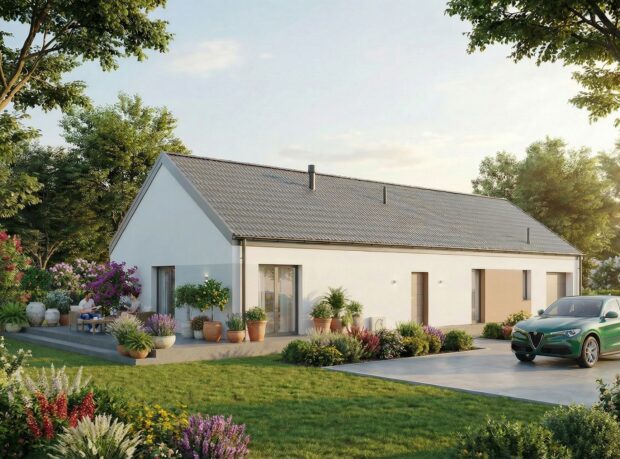 Dom prefabrykowany Parterowy 150B - gotowy dom - pow. 150,50m2 - zdjęcie 1