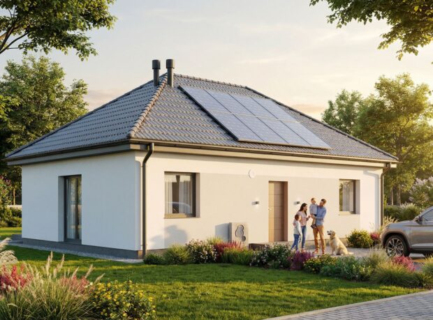 Dom prefabrykowany Parterowy 80A - gotowy dom - pow. 79,62m2 - zdjęcie 1