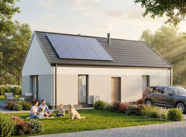 Dom prefabrykowany Parterowy 80B - gotowy dom - pow. 79,62m2 - zdjęcie 1